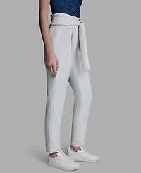 Bcbg Women's High-Rise Tie Detail Straigh-Leg Pants