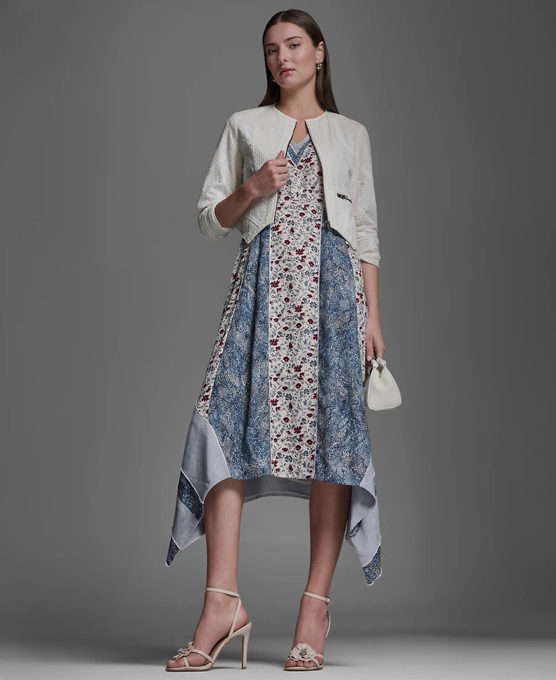 Bcbg Women's V-Neck Sleeveless Midi Dress