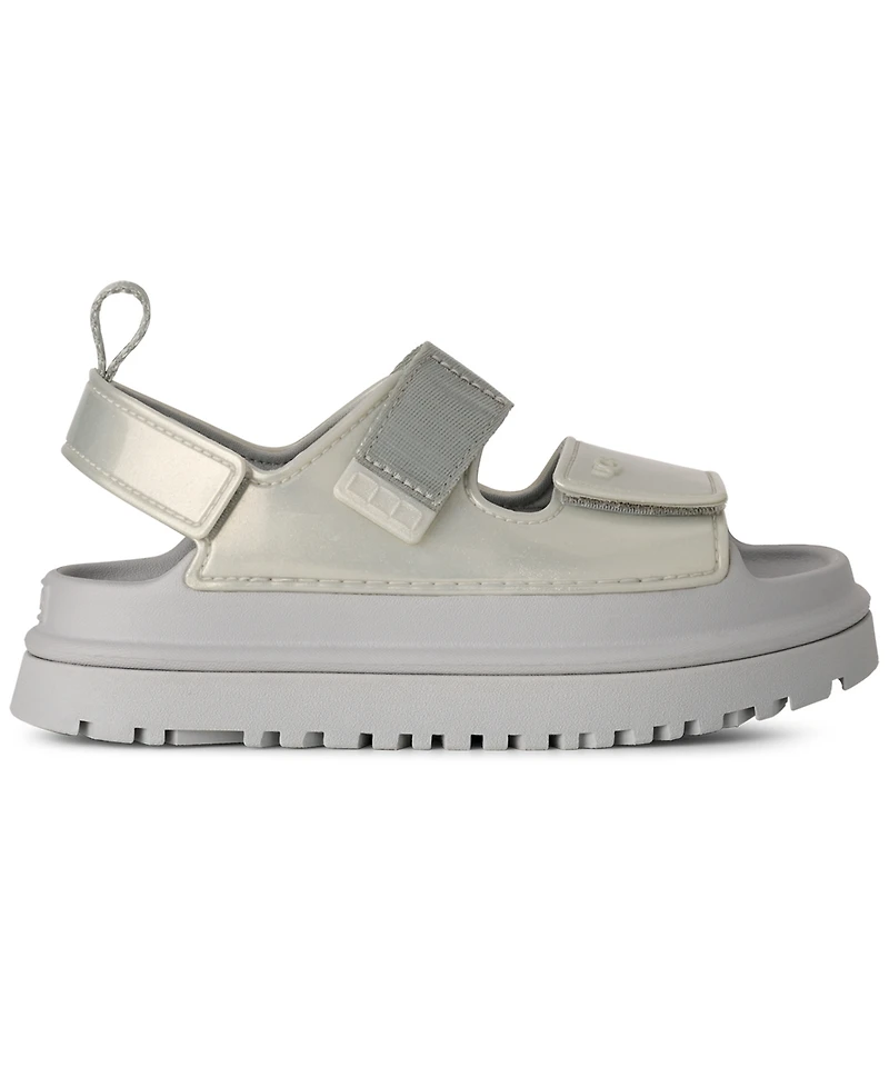 Ugg Kids' GoldenGlow Glossy Sparkles Open Toe Sandals
