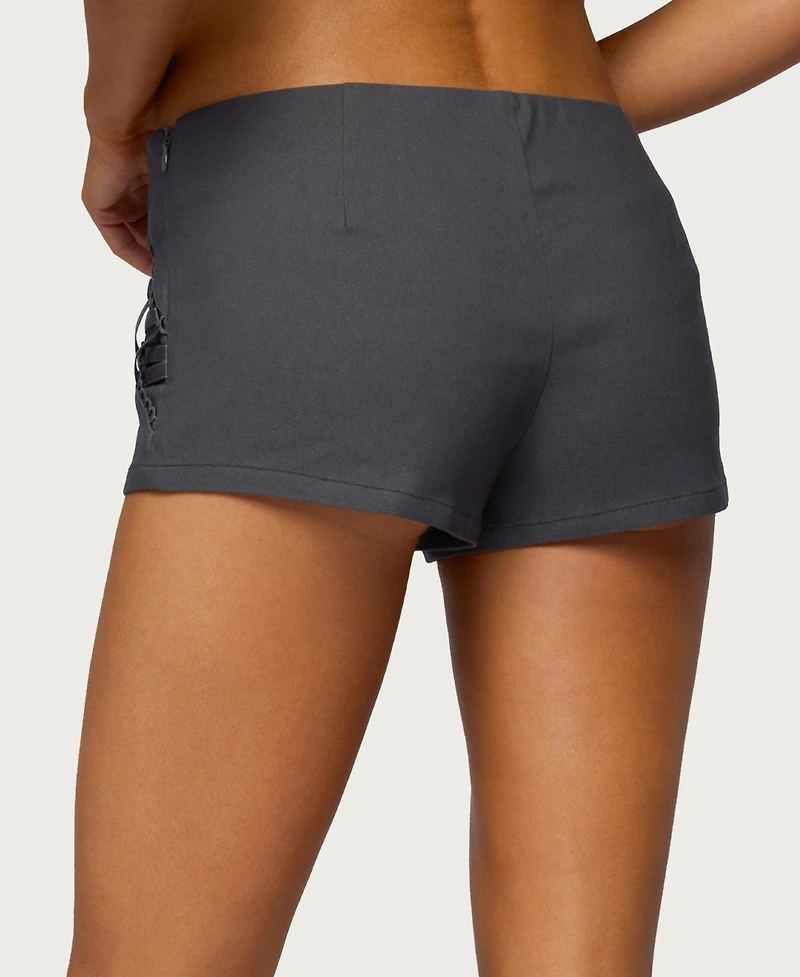 Edikted Women's Lirah Laced Up Micro Shorts