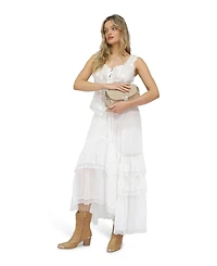 Belle & Bloom Women's and Wanderlace Ruffle Maxi Skirt