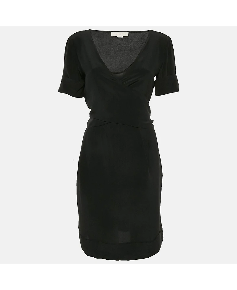 Pre-Owned Stella Mccartney Women's Silk Tie-Up Detail Mini Dress