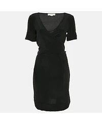 Pre-Owned Stella Mccartney Women's Silk Tie-Up Detail Mini Dress