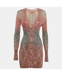 Pre-Owned Missoni Women's Lurex Rib Knit Cardigan