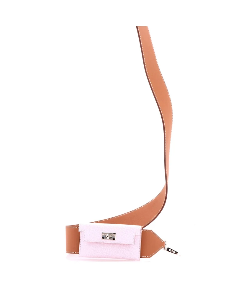 Pre-Owned HERMES Kelly Pocket Bag Shoulder Strap Swift and Epsom