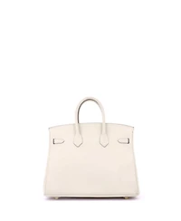 Pre-Owned HERMES Birkin 25 Handbag Light Swift with Gold Hardware