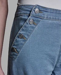 Bcbg Women's Elasticated Waistband Loose Fit Sailor Jeans