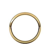 Curata Jewelry Solid 18k Gold 4mm Half Round Wedding Band Ring Sizes 5-12
