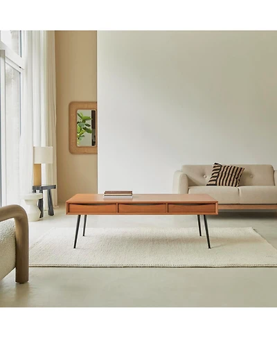 Tikamoon Simen mahogany coffee table 135x65