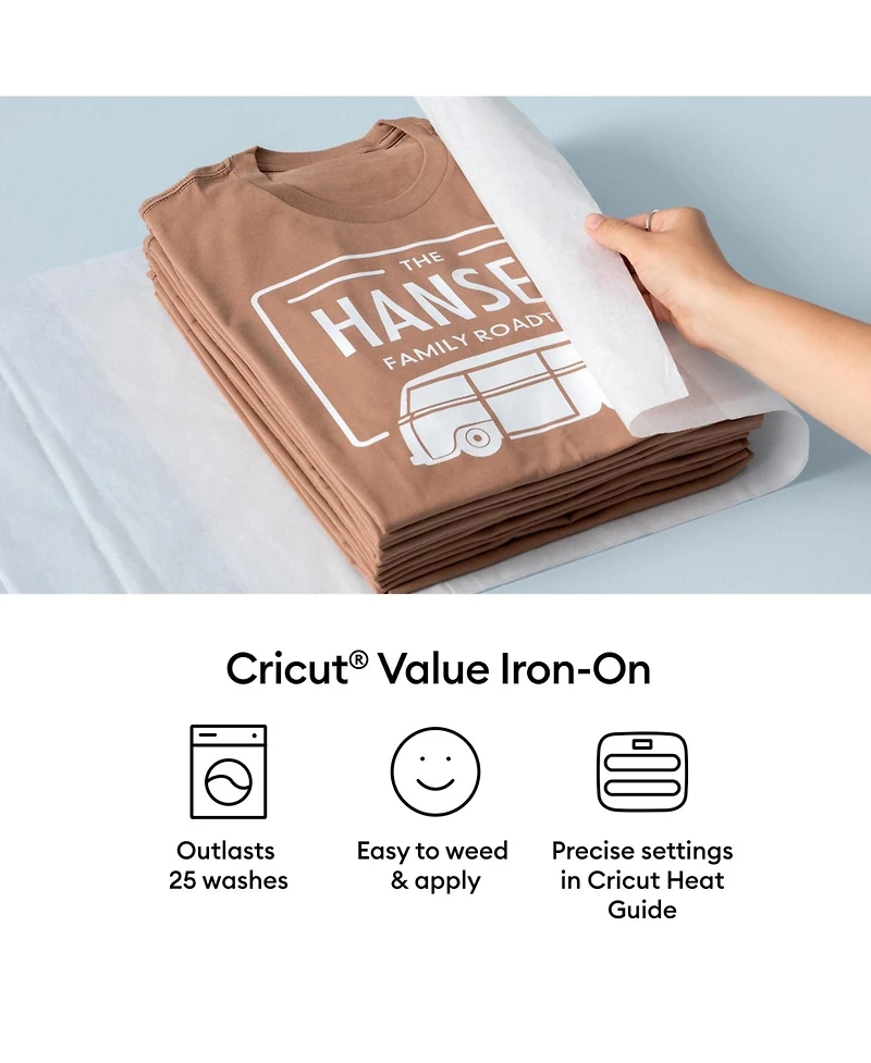 Cricut Value Iron-on Heat Transfer Vinyl - 12 x 20 ft