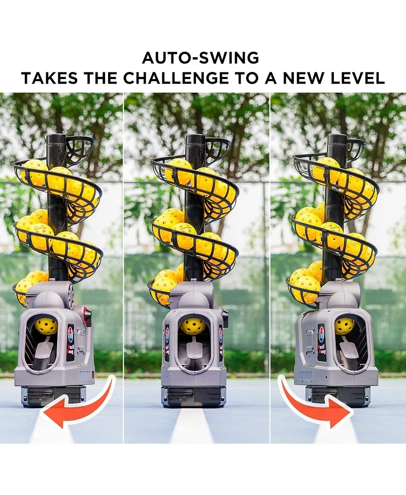 Furlihong Automatic Pickleball Pitching Machine with Auto Swing Function