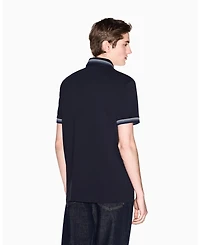 A|X Armani Exchange Men's Short Sleeve Pique Tipping Polo Shirt