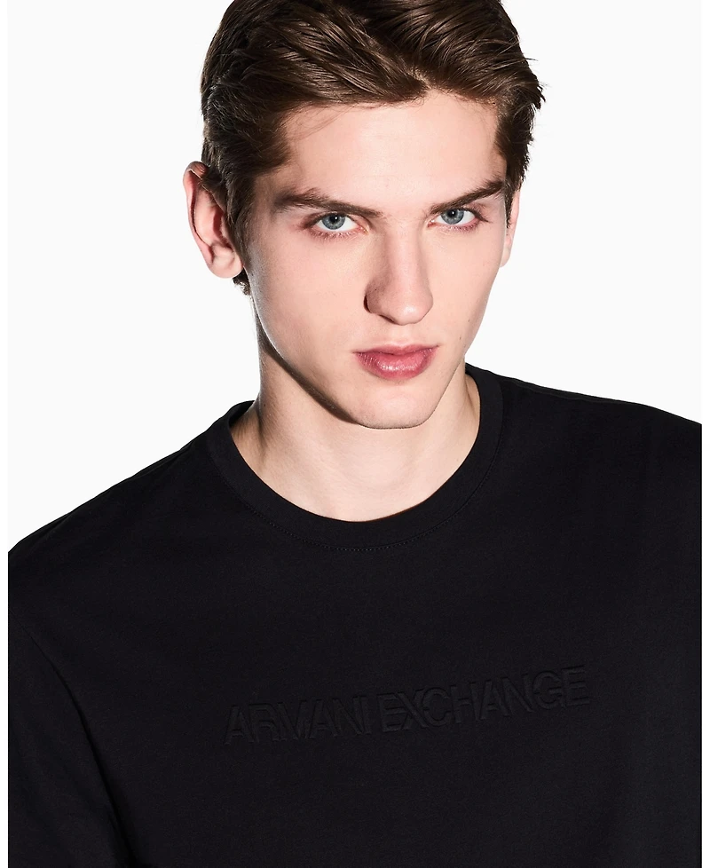 A|X Armani Exchange Men's Short Sleeve Tonal Logo T-Shirt