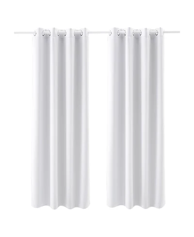 Laoties Thermal Insulated Room Darkening Grommet Curtain Panel Pair