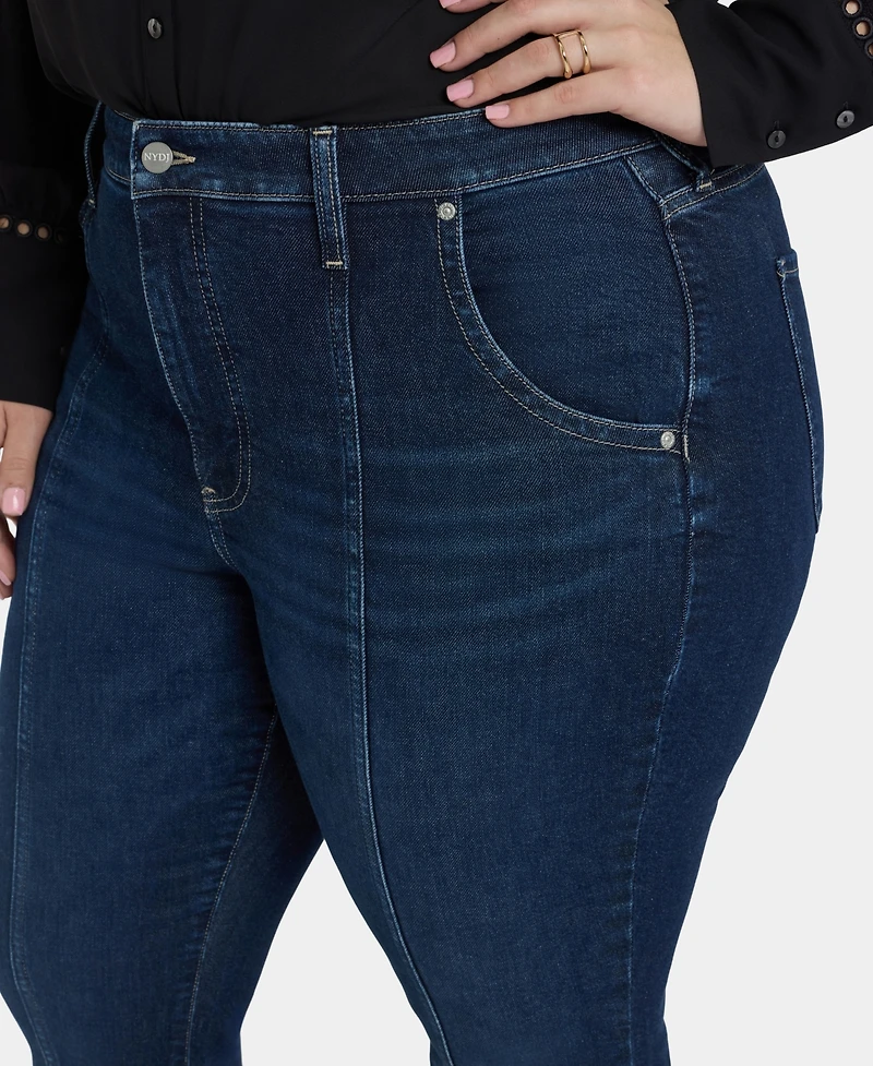Nydj Plus Billie Mini Bootcut Seam Detail Jeans