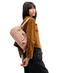 Coach Originals Barrel Medium Suede Kisslock Slim Shoulder Bag