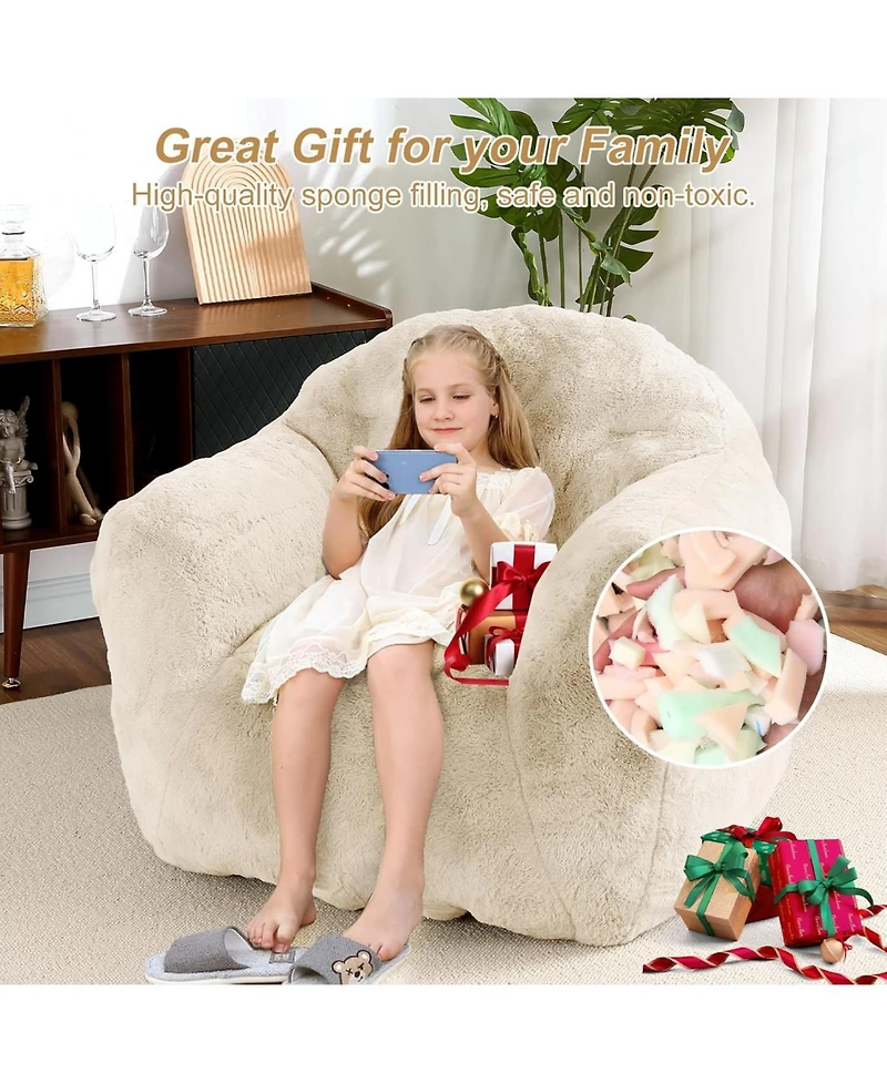 gaomon Large Bean Bag Chair, Adult Bean Bag Couch with Filler Included