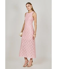 endless rose Women's Textured Sleeveless Maxi Dress