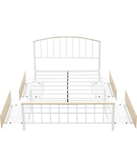gaomon Bed Frame with 4 Drawers, Platform Bed Frame with Headboard