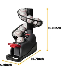 Furlihong Mechanical Baseball Soft Toss Machine with Adjustable Angles & Step On Paddle Launch, Compatible with Regulation Baseballs