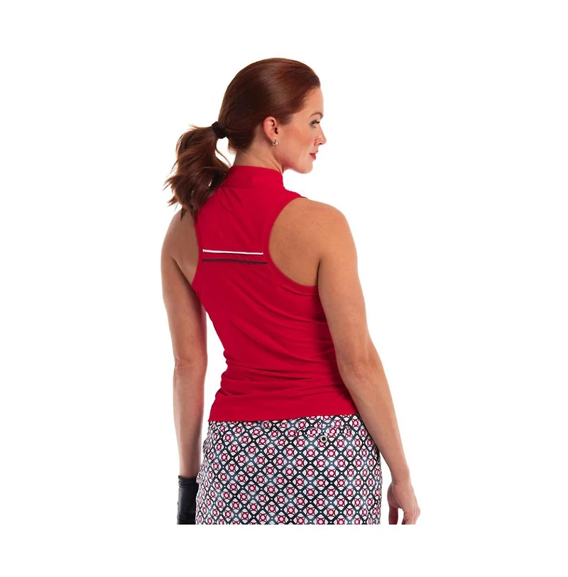 Ep Ny Women's New York Racer Back Sleeveless Golf Polo