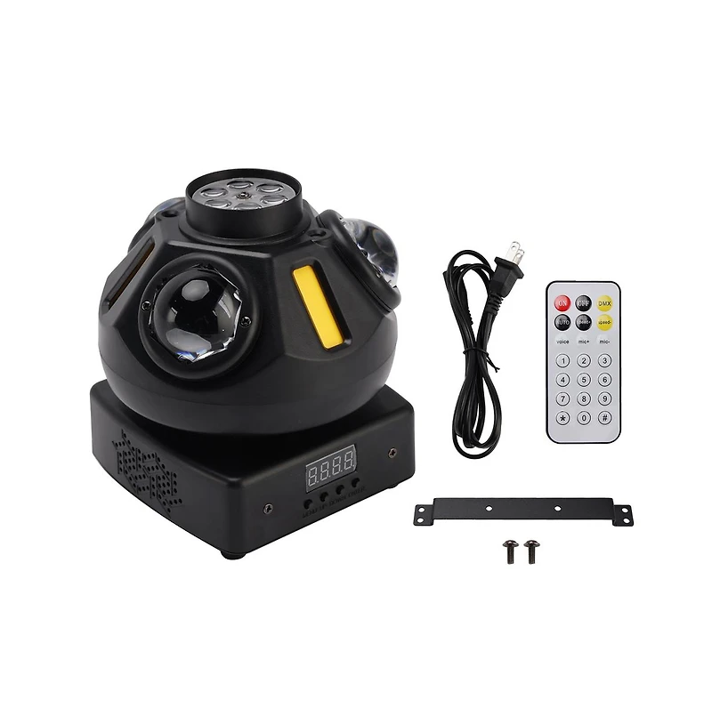 Artudatech 3-Head Magic Ball Beam Light - 360° Rotation with Dmx & Auto Mode