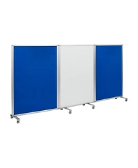 ECR4Kids Mobile Dry-Erase and Flannel Room Divider
