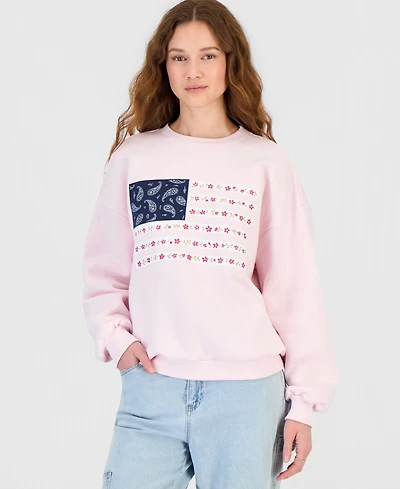 Rebel Veil Juniors' Americana Crewneck Sweatshirt