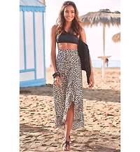 Lascana Women's Convertible Wrap Maxi Skirt