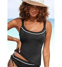 Lascana Women's Two-Tone Underwire Tankini Swimsuit Top