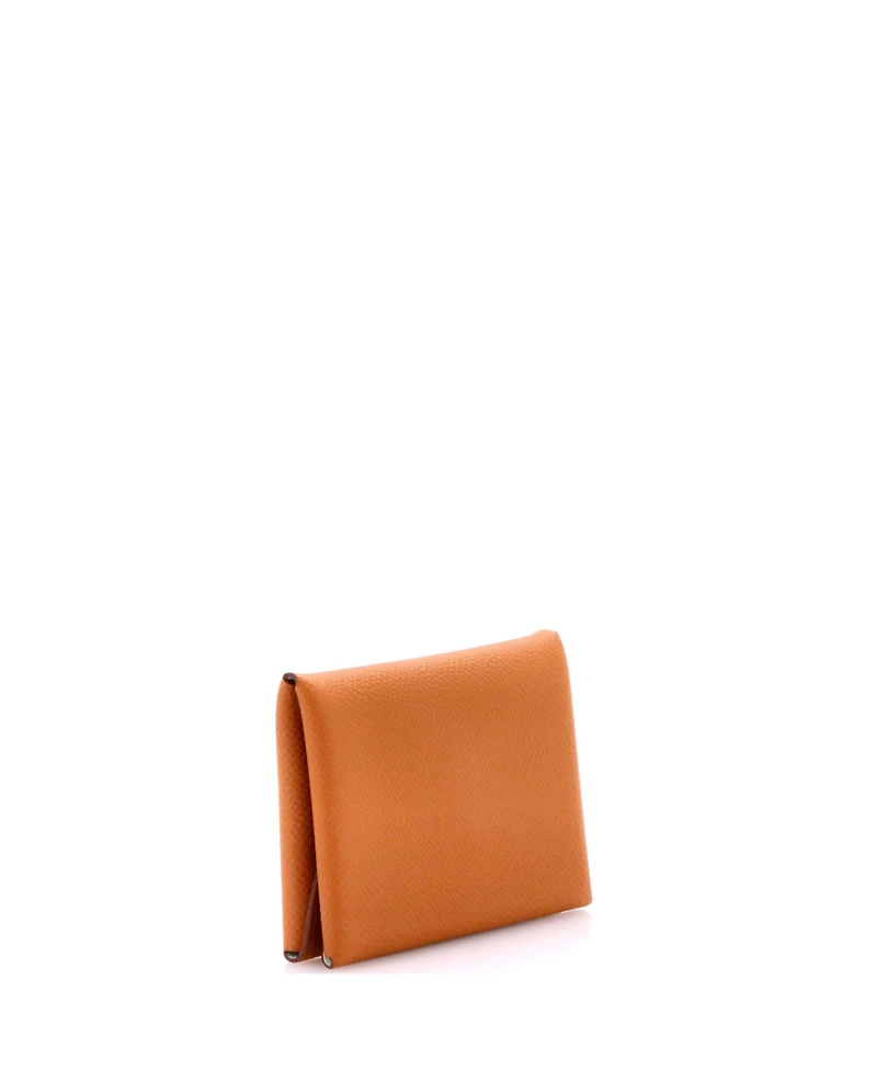 Pre-Owned HERMES Calvi Duo Card Holder Verso Epsom