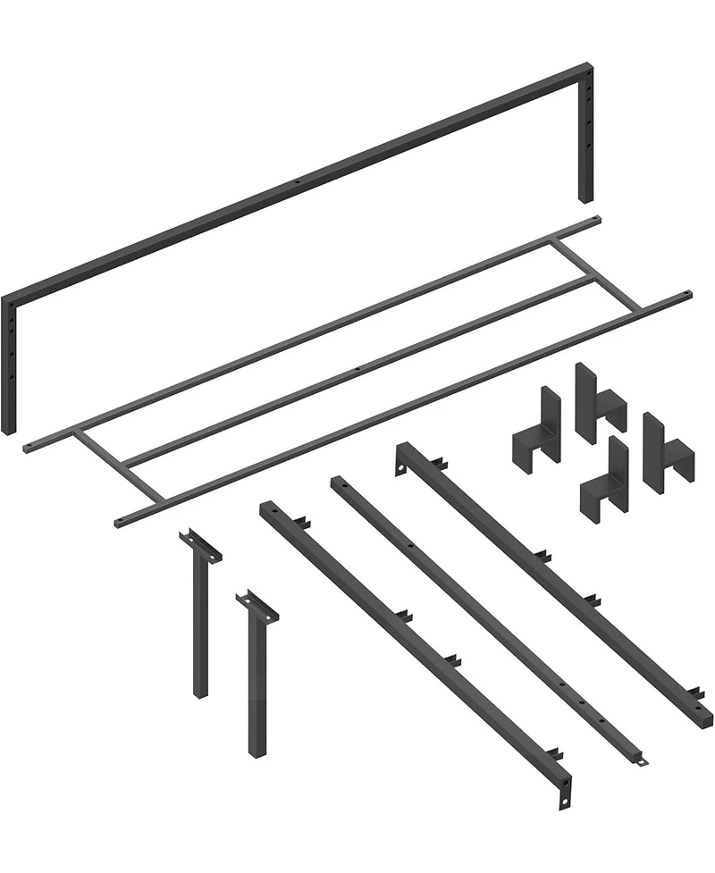 gaomon Queen Metal Platform Bed Frame, Heavy Duty Steel Slat Support with 13.8" Height, Queen Size