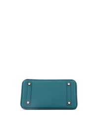 Pre-Owned HERMES Birkin 25 Handbag Green Swift with Gold Hardware