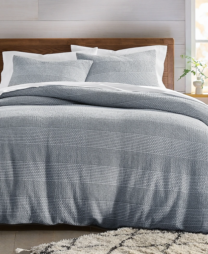 Oake Interlaced Basketweave 3-Pc. Duvet Cover Set, King, Macy's Exclusive