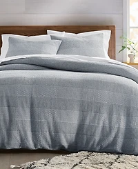 Oake Interlaced Basketweave 3-Pc. Duvet Cover Set, King, Macy's Exclusive