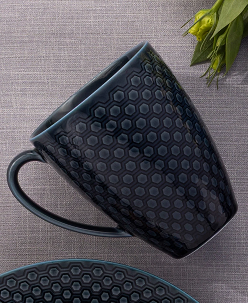 Noritake Kikko 16 oz. Mugs, Set of 4