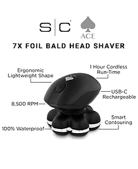StyleCraft Professional Men's Ace 7X Bald Head Shaver