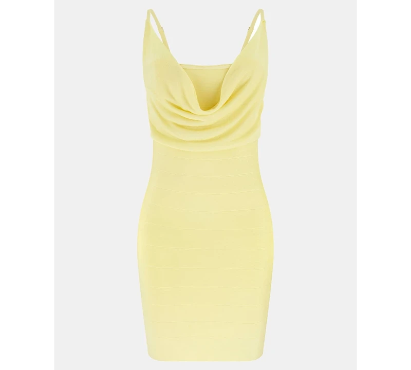 Guess Juniors' Arisa Sleeveless Cowl Neck Bandage Dress
