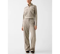 Guess Women's Jacquard Straight Leg Pants