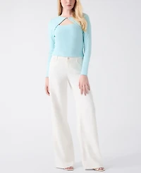 Guess Women's Wren Cutout Long-Sleeve Knit Top