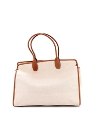 Pre-Owned Salvatore Ferragamo Large Studio Soft Satchel Canvas