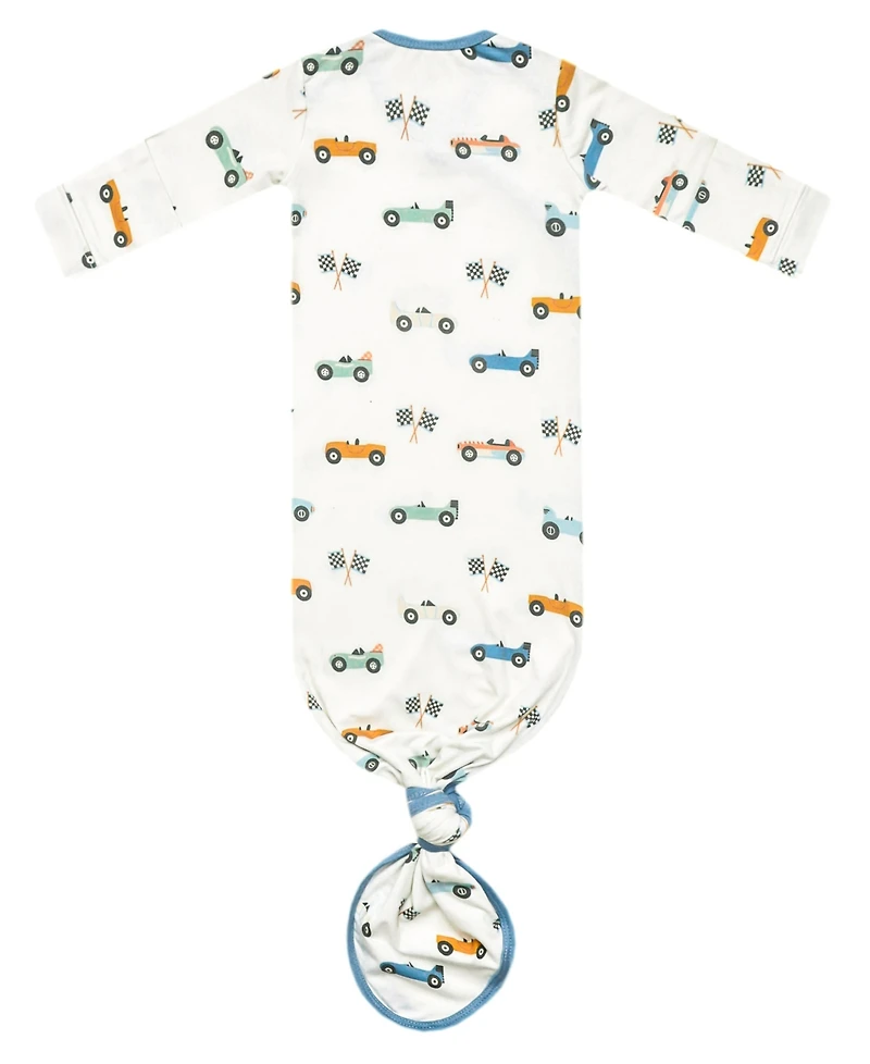Copper Pearl Baby Boys' Speedster Newborn Knotted Gown