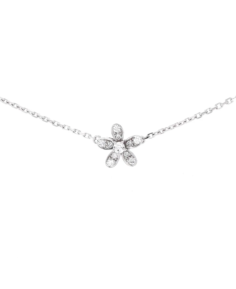 Pre-Owned Van Cleef & Arpels Socrate 3 Flower Pendant Necklace