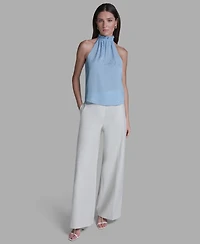 Bcbg Women's Ruffle Halter Neck Top