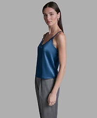 Bcbg Women's Lace Sleeveless V-Neck Cami Blouse