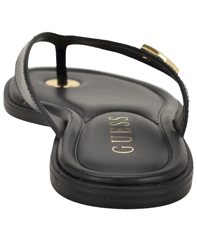 Guess Women's Lexing Logo Slip-On Flat Sandals
