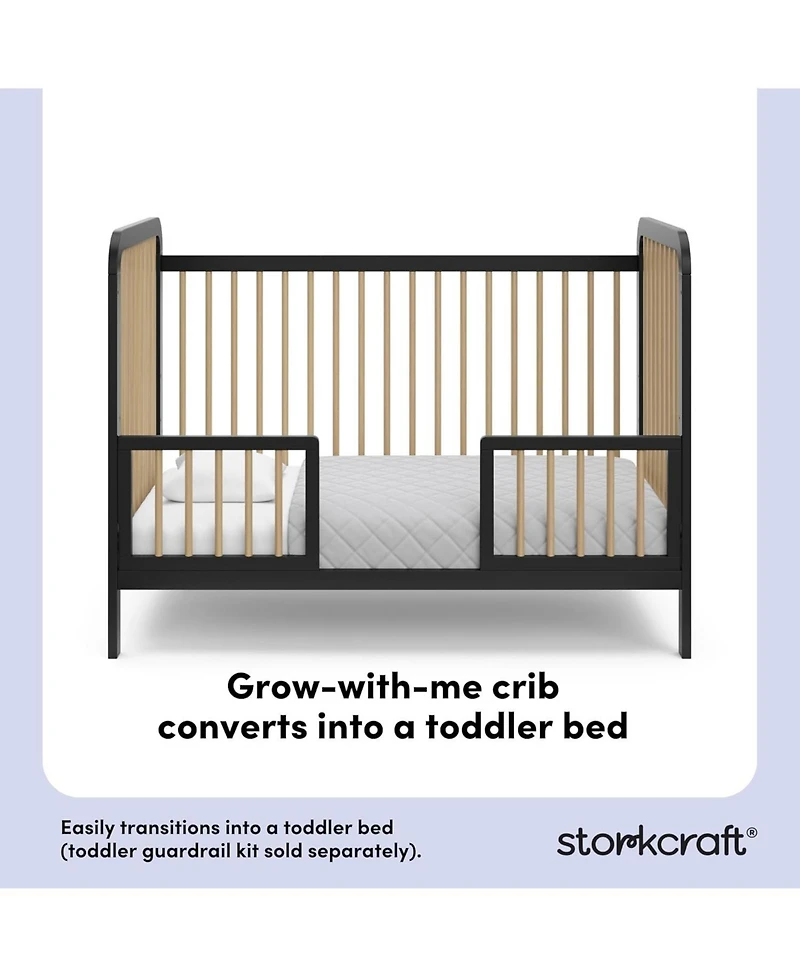 Storkcraft Pasadena 3-in-1 Convertible Crib with Driftwood
