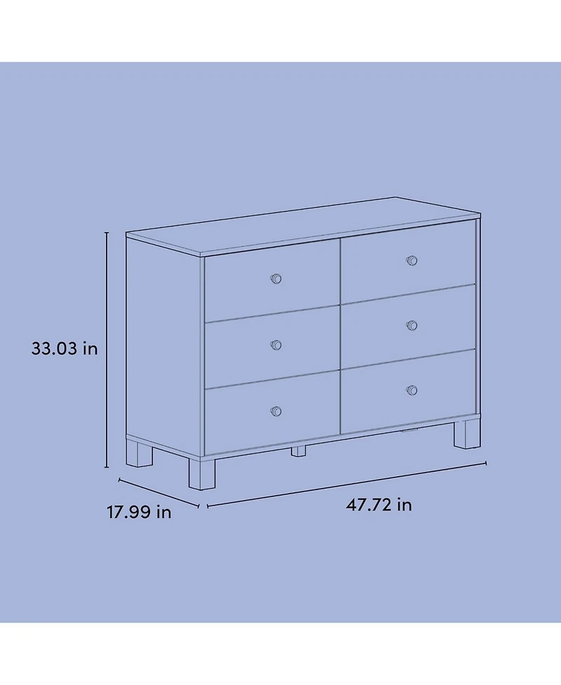 Storkcraft California 6-Drawer Double Dresser
