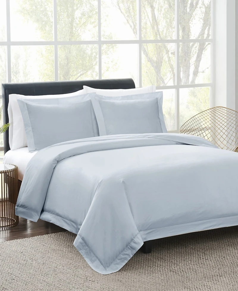 Vince Camuto Classic 400-Thread Count Cotton 3-Pc. Duvet Cover Set, King