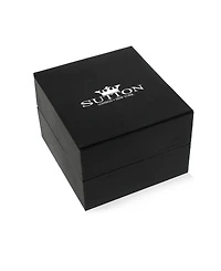 Rhona Sutton Men's Halo Iced Earrings in 14k White Gold Plated Sterling Silver